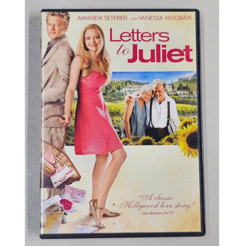 Letters to Juliet DVD 2010 Amanda Seyfried Vanessa Redgrave Romance Movie